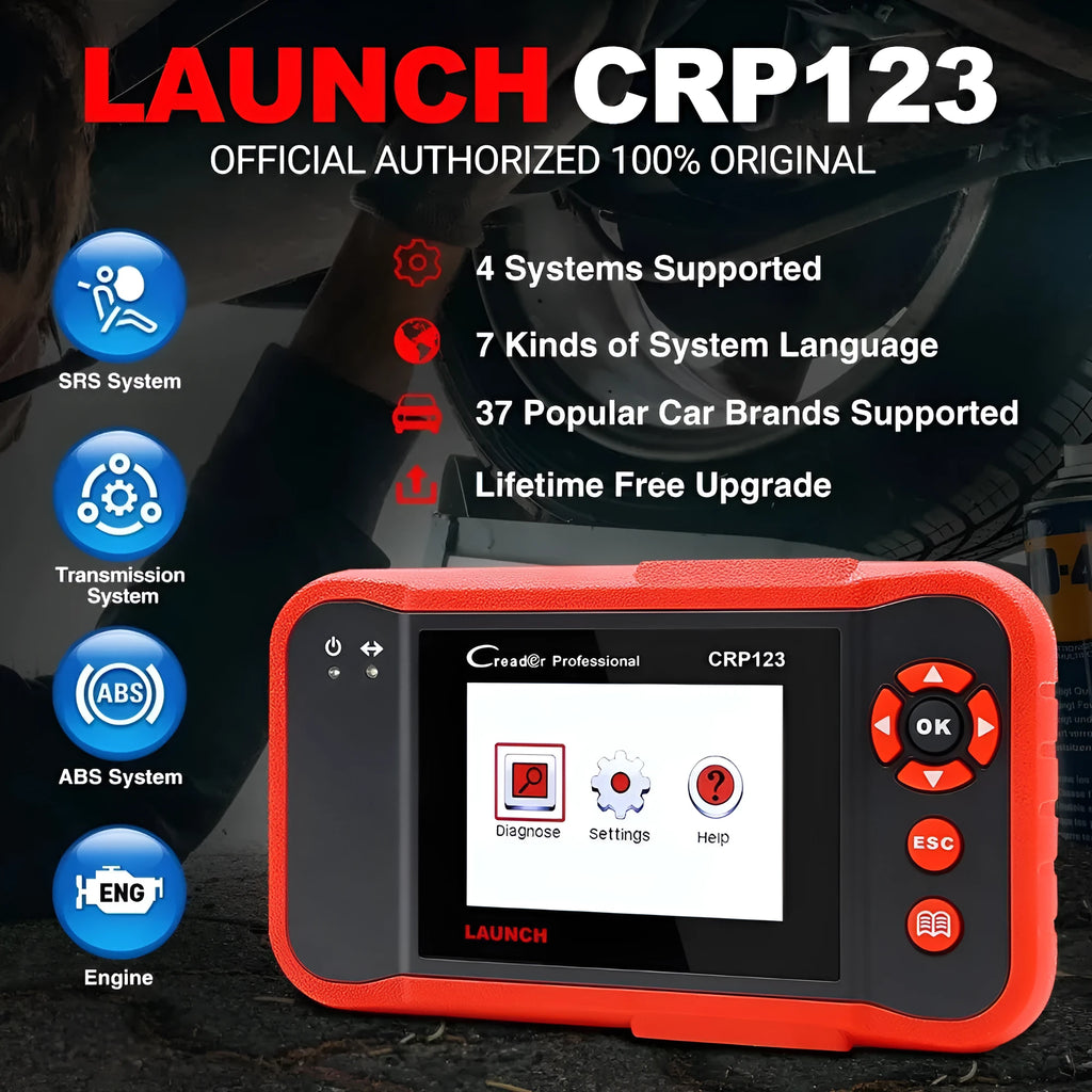 CRP123 automobile fault detector diagnostic equipment with main machine, cables, card reader and user manual