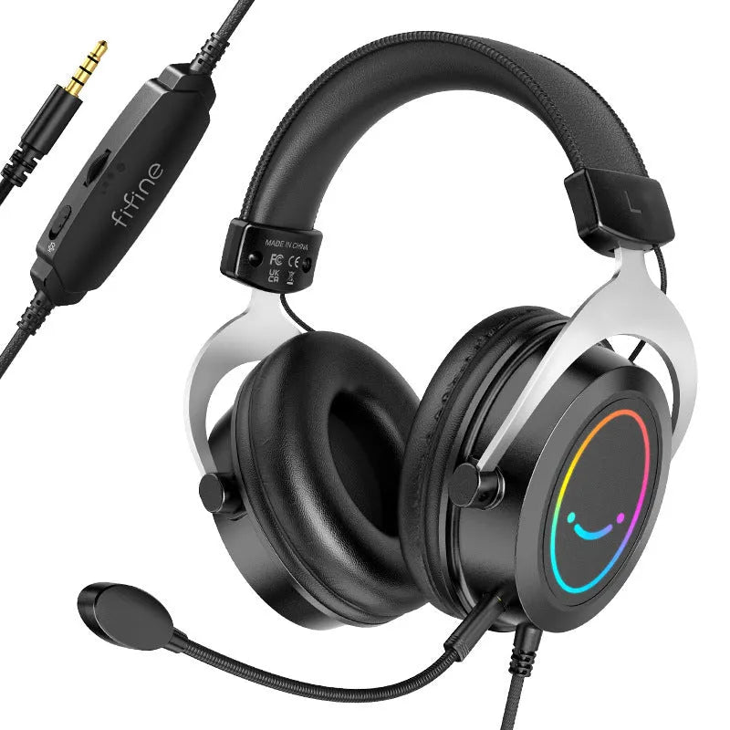 H3 black wired gaming headset for e-sports with 4D sound effect and zero latency