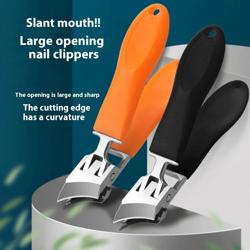 Portable manicure kit with anti-splash design containing stainless steel nail tools in multiple colours