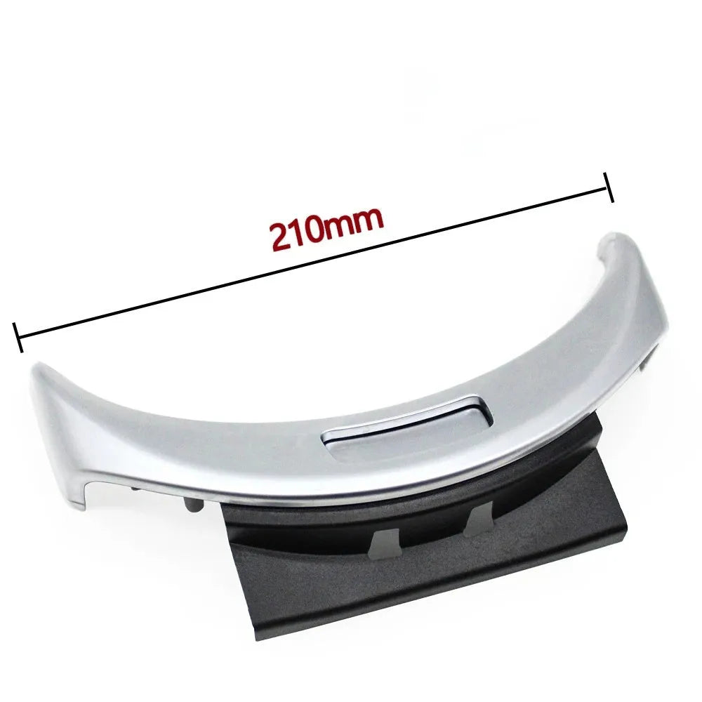 Mercedes C-Class GLC armrest button electroplating panel in silver, black, or carbon finish