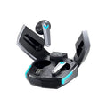 Bluetooth headset in earplug style with scissors door design for gaming