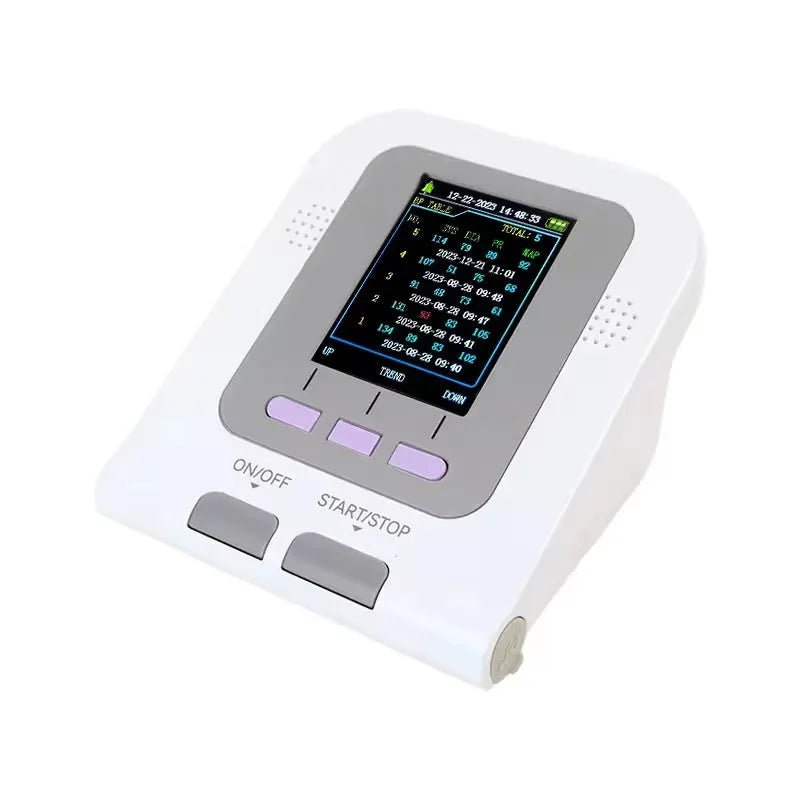 CONTEC08A veterinary digital blood pressure monitor with colour screen and three animal cuff sizes.
