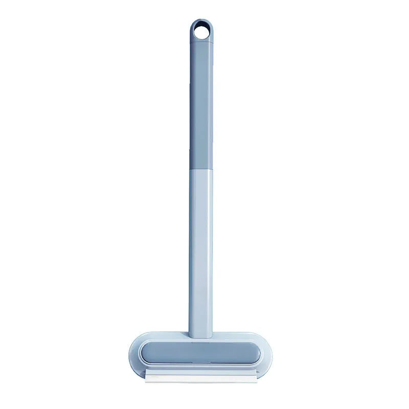 4-in-1 multifunctional cleaning brush with flannel head and extension handle for pet hair and screen cleaning