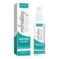 Refreshing Spray 30ml bottle with menthol cooling mist in compact plastic packaging