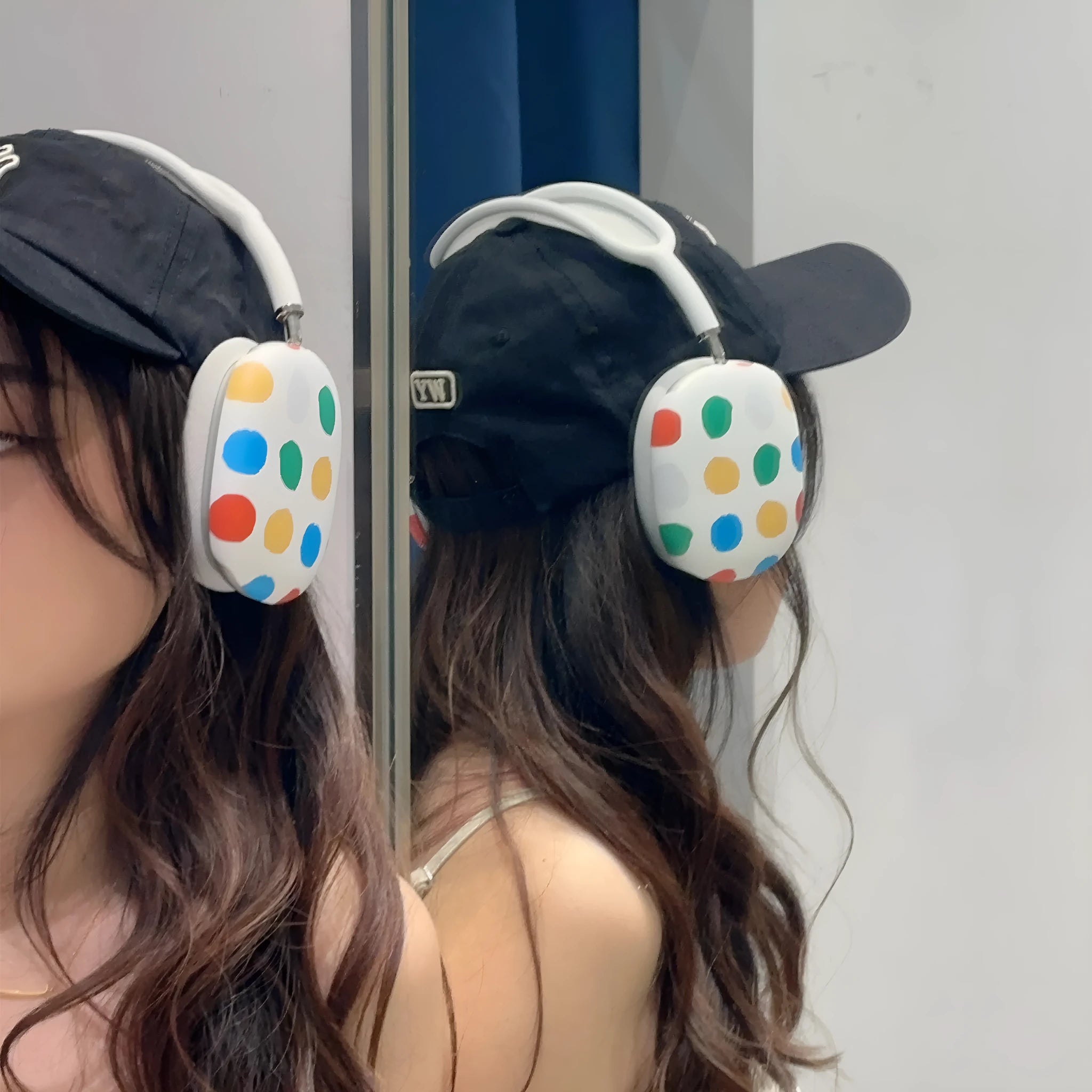 Wave point pattern AirPods Max headphone case protector for Apple headphones