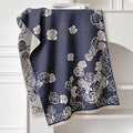 Cashmere-like winter scarf 185x65cm in grey black blue khaki colours with tassel detailing