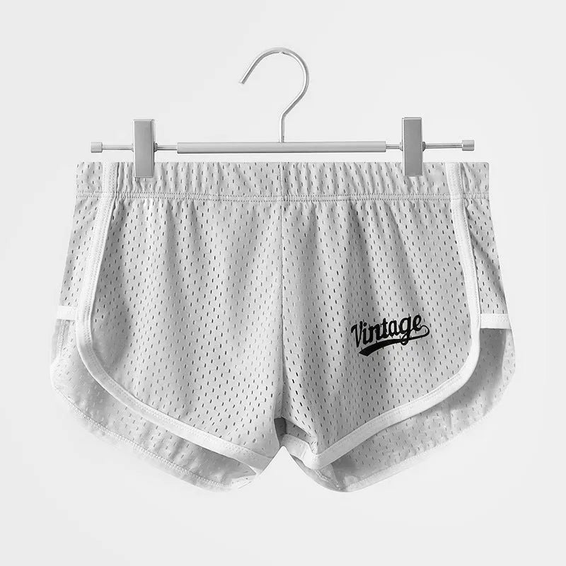 Men's Ice Silk quick-drying breathable mid waist underwear in multiple solid colours