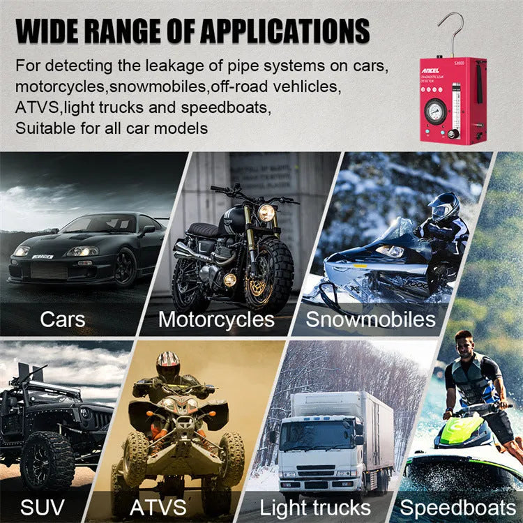 S3000 model car smoke detector and vacuum leak diagnostic tool