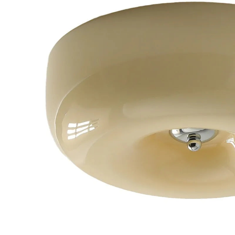 American-style cream coloured bedroom ceiling lamp with three-colour light.