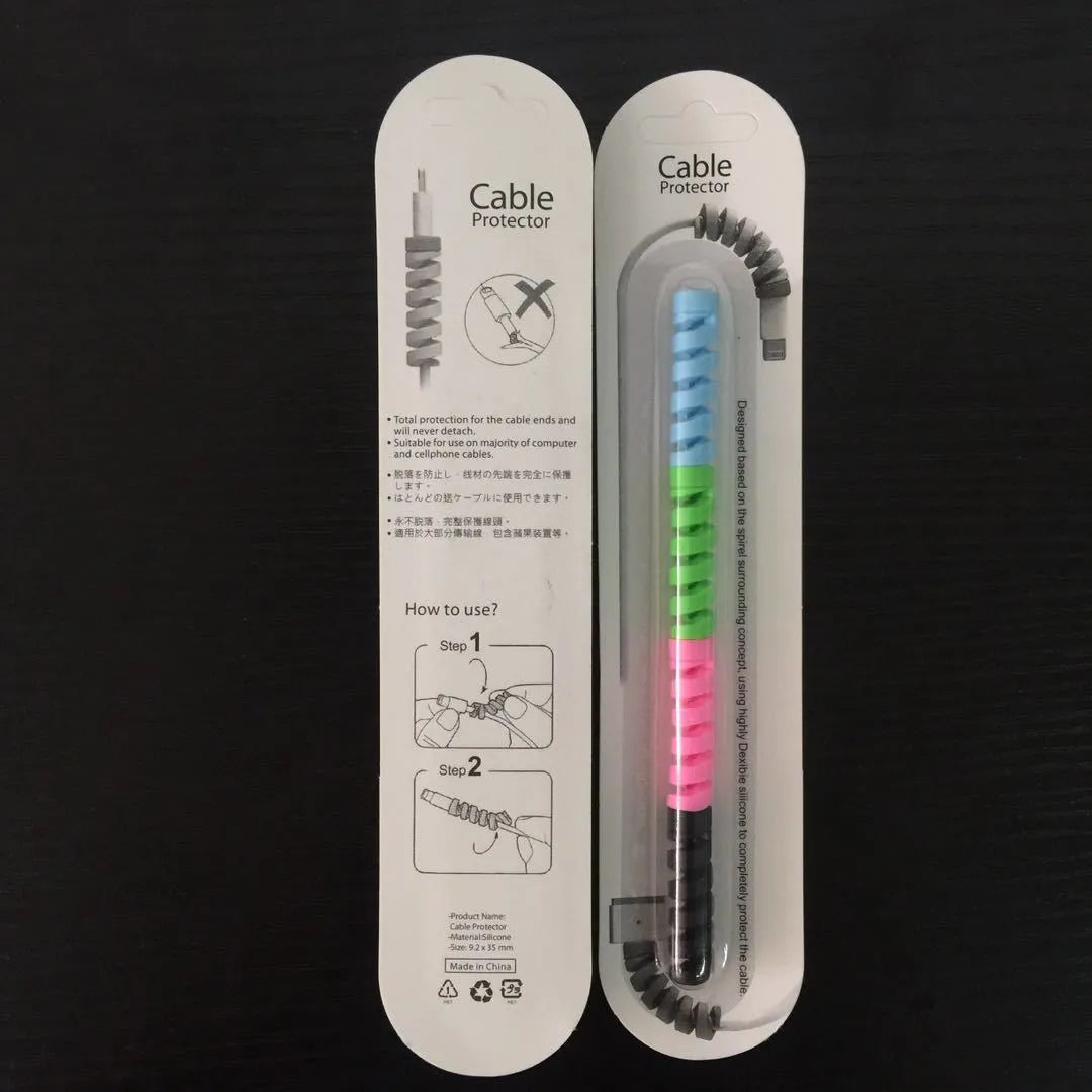 3.5cm plastic cable protector in assorted colours for charging cable strain relief.