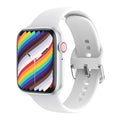 Bluetooth call smart watch with split screen, plastic metal construction, available in blue, black, rose gold, white