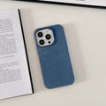 Ultra-fine fibre pattern magnetic phone case for iPhone 16 Pro Max in black