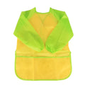 Children's painting bib apron in blue polyester synthetic fibre size M for height 120cm
