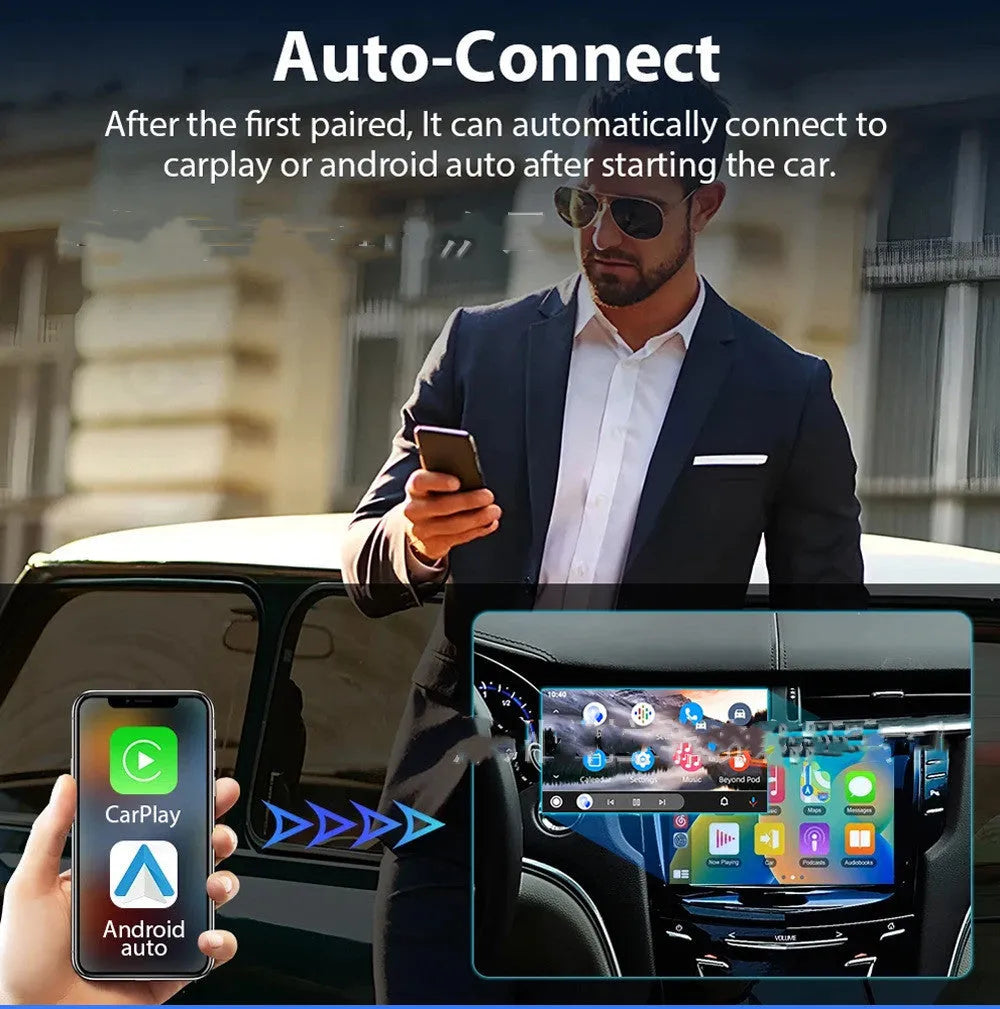 Black 9-inch car GPS navigation system with capacitive touch screen and USB interface