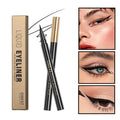 Black liquid eyeliner pen with waterproof and smudge-proof properties