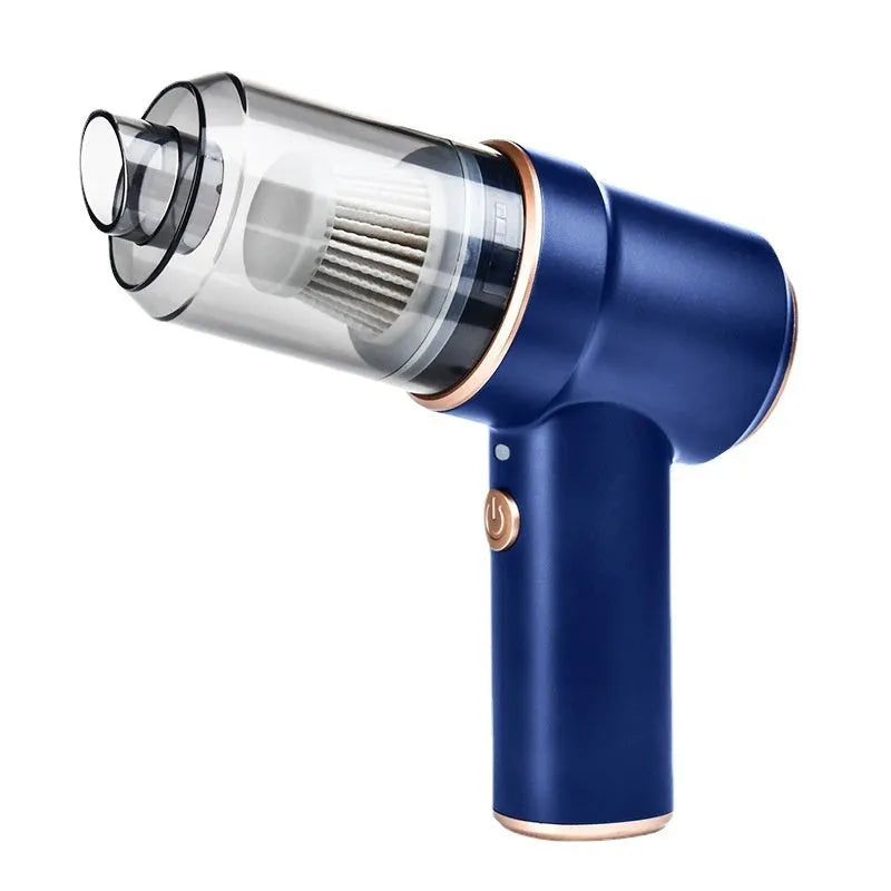 Wireless handheld car cleaner in upgraded Moran Blue with water absorption function