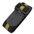 Universal woven crossbody strap for guitar, bass, or ukulele in red, showing clip and adjustable buckle on 110cm length.