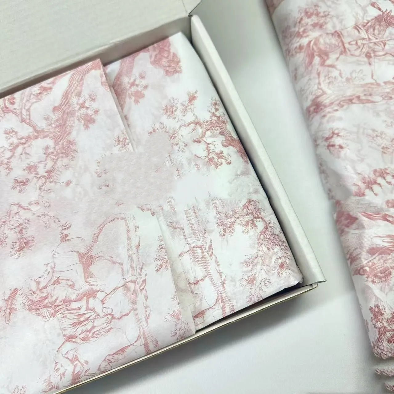 French romance Mg tissue paper in pink purple and green purple colours, 50x70cm sheet