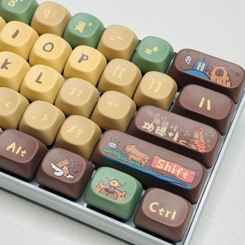 Capabala MOA design 130-piece ABS plastic keycap set for mechanical keyboards