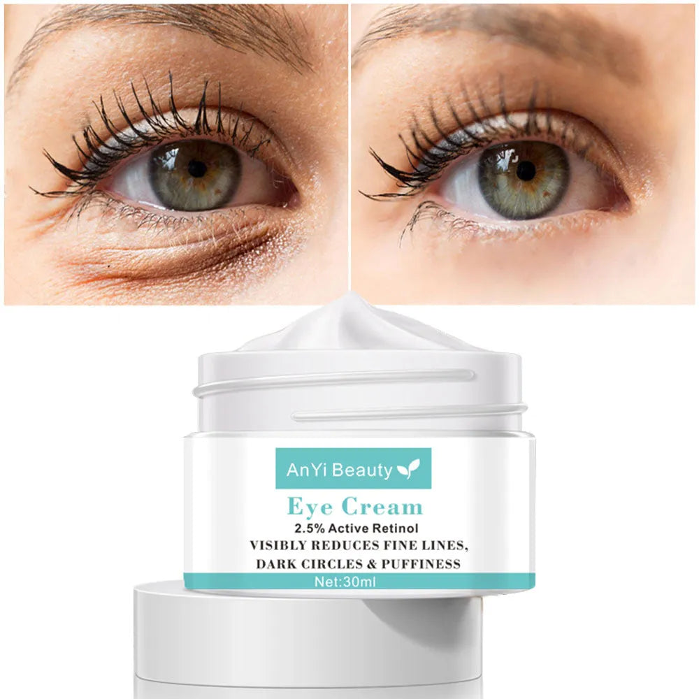 Beauty Eye Cream 30ml jar for women's skincare with hyaluronic acid and peptide formula