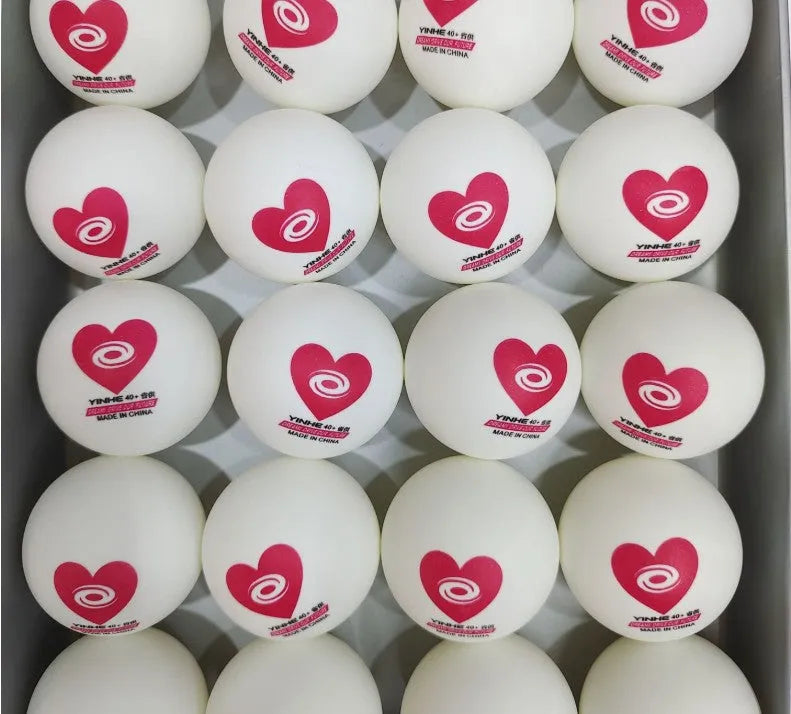 Galaxy Red Heart Province table tennis training balls 100 pack red ABS material
