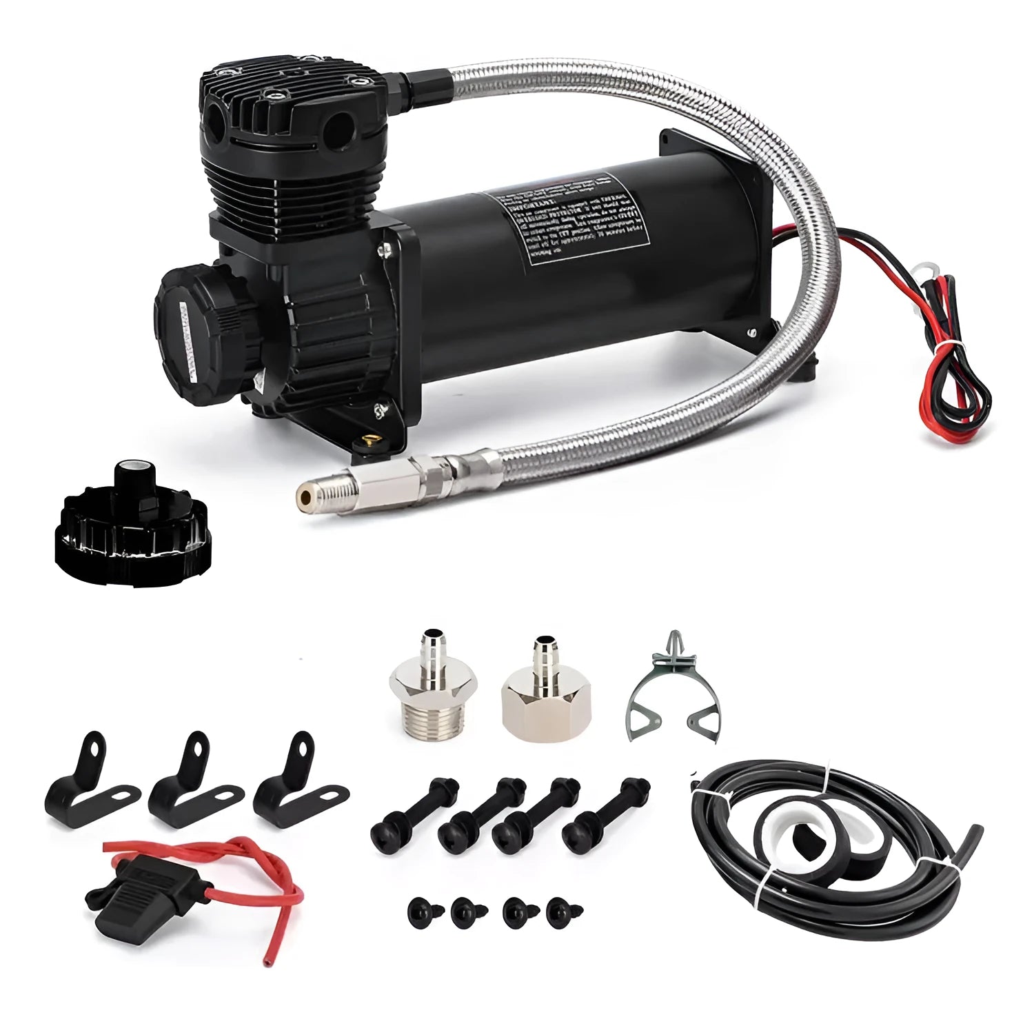300psi air compressor set 102-5E black 2-piece portable car tyre inflator