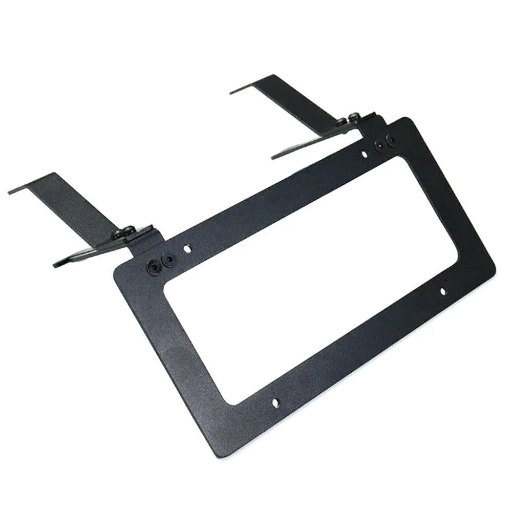 American-style license plate bracket in brushed aluminium alloy for Tesla Model 3 and Model Y