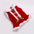 Red polyester pet clothes for Teddy and Bichon, transformation style, unisex, sizes XS to L
