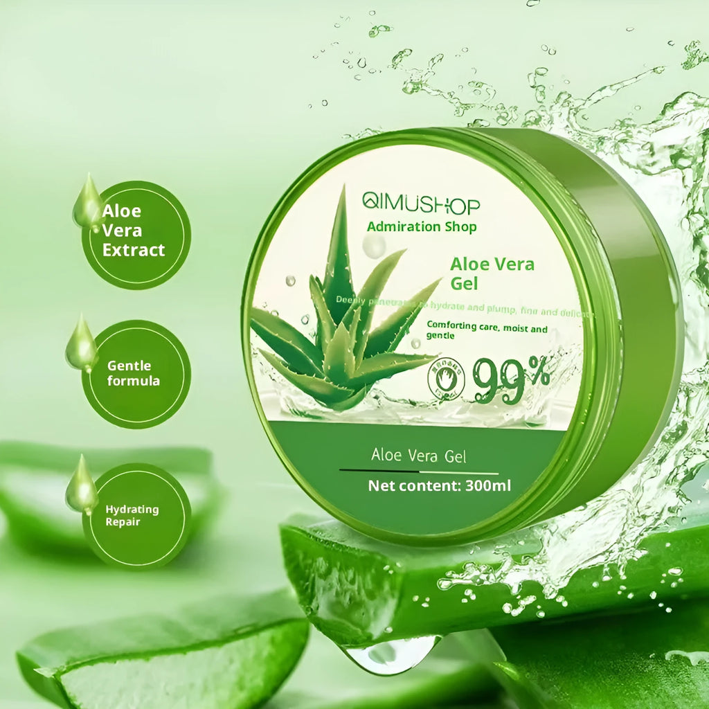 Aloe Vera Gel 99 300ml moisturising facial mask in a single pack for neutral skin care