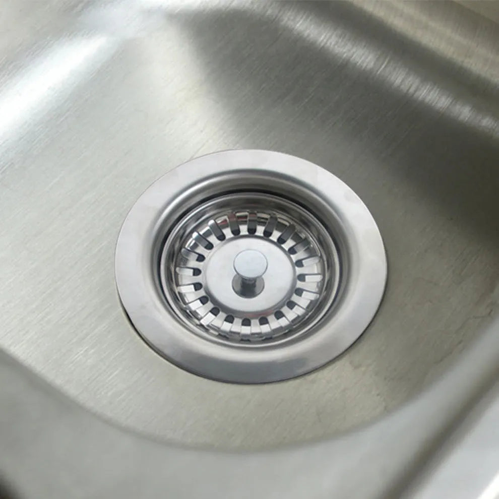 Silver stainless steel kitchen sink water umbrella splash guard for 79.3mm drain opening
