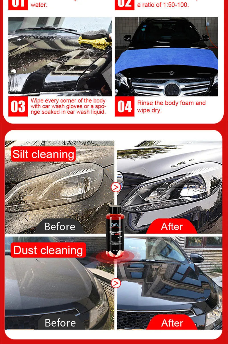 100ml bottle of super concentrated high foam car cleaner spray for decontamination