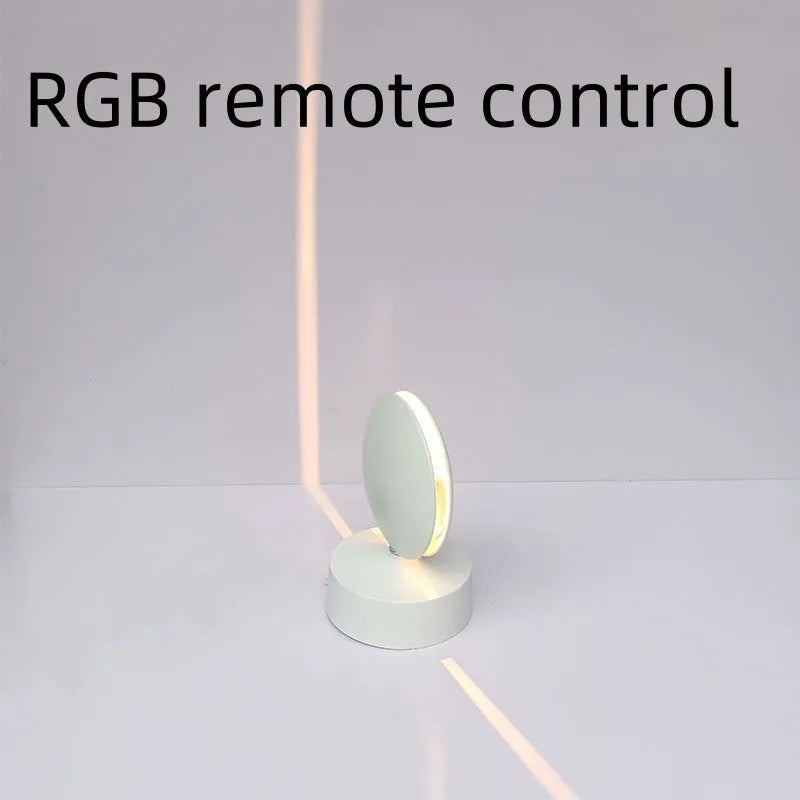 360-degree rotating linear light with RGB remote control in black shell for exhibition display