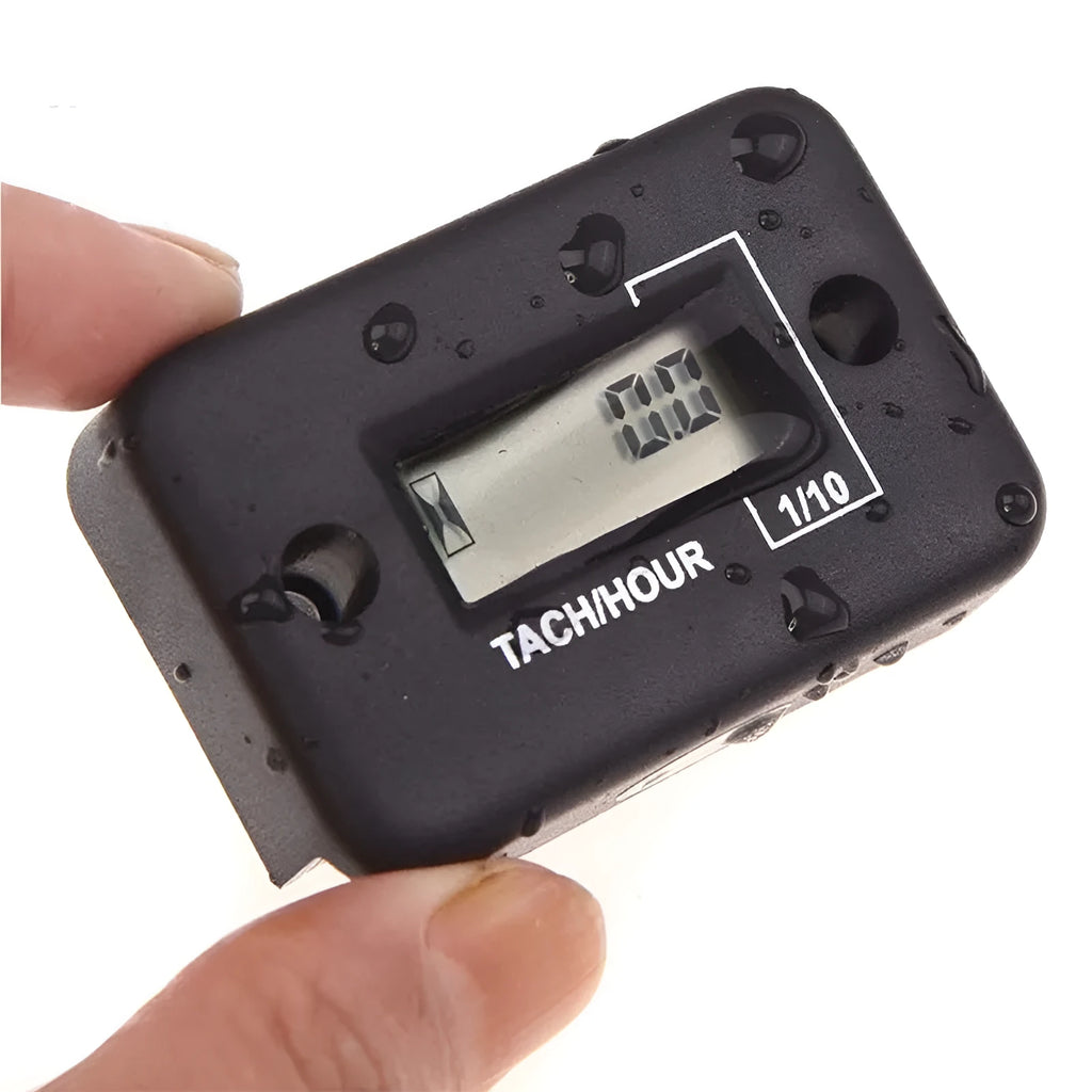 HM012 motorcycle speed timer tachometer hour meter black colour digital display
