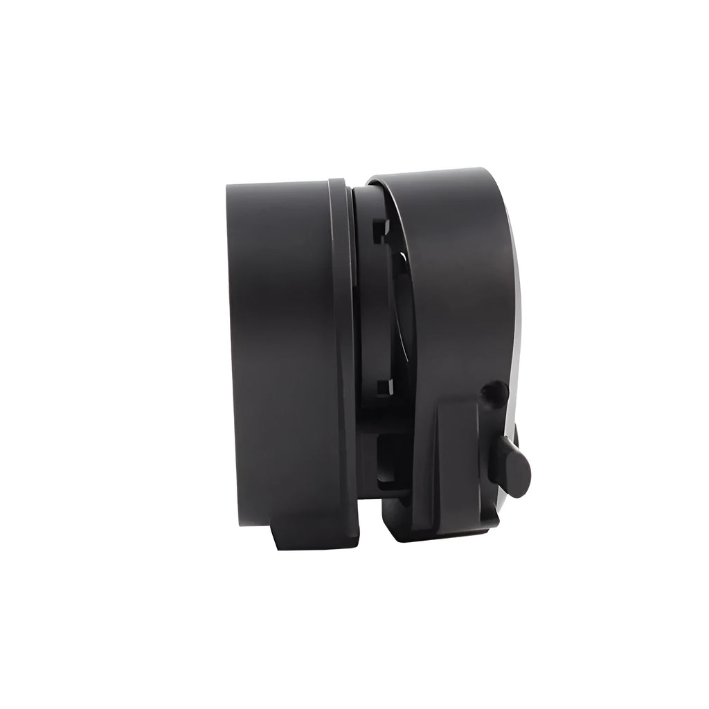 Third generation black aluminium folding stock adapter for AR-15 and AR-10 rifles, DLC finish, compact storage