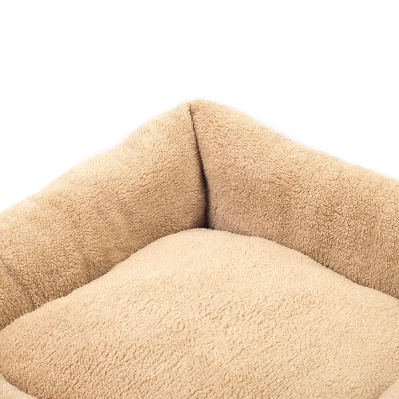 Velvet octagonal pet nest in soft cotton velvet, 850g, for small dogs and cats
