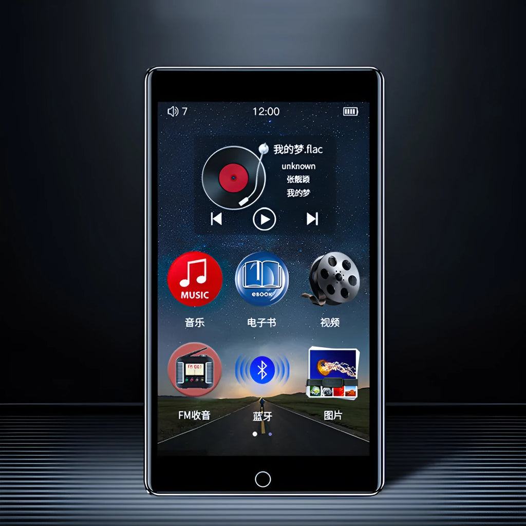 Black Ruizu H1 8GB touch screen MP3 MP4 player with 4-inch display