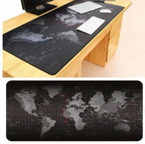 Locking oversized non-slip thick rubber keyboard and mouse pad, 300x700x2mm, on a desk