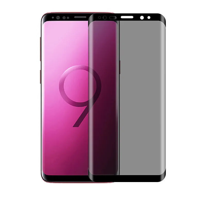 Full coverage tempered glass screen protector for Samsung Galaxy S8 to S24 Ultra smartphones