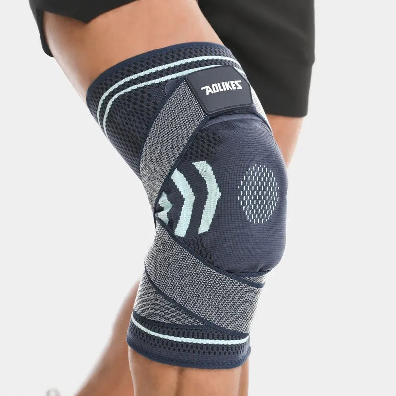 Nylon knee pad for cycling running mountaineering in three colours and three sizes (M L XL)