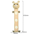 Poached bunny coloured plush dog training toy with food hiding compartments