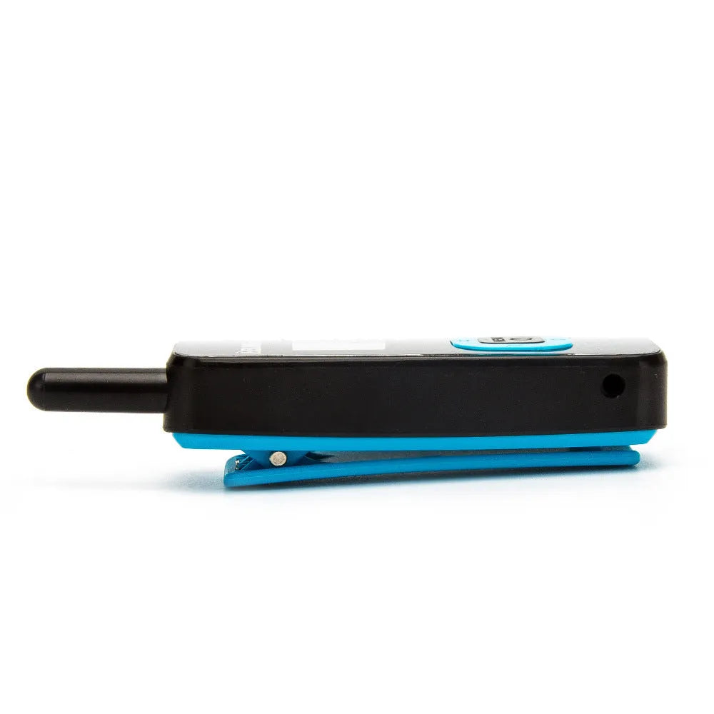 Hanging ear mini walkie talkie fashion model with lanyard, 35g, 92x27x14mm, 2W, 440-480MHz two way radio