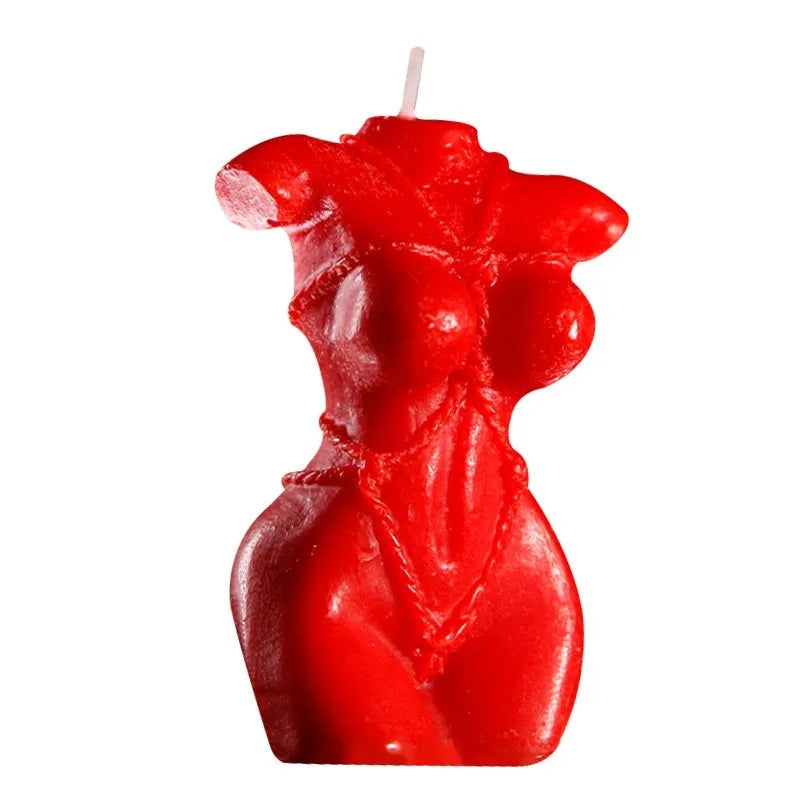 A low-temperature soy wax massage candle in a choice of Lilac Purple, Rose Red, or Spring Pink colour.