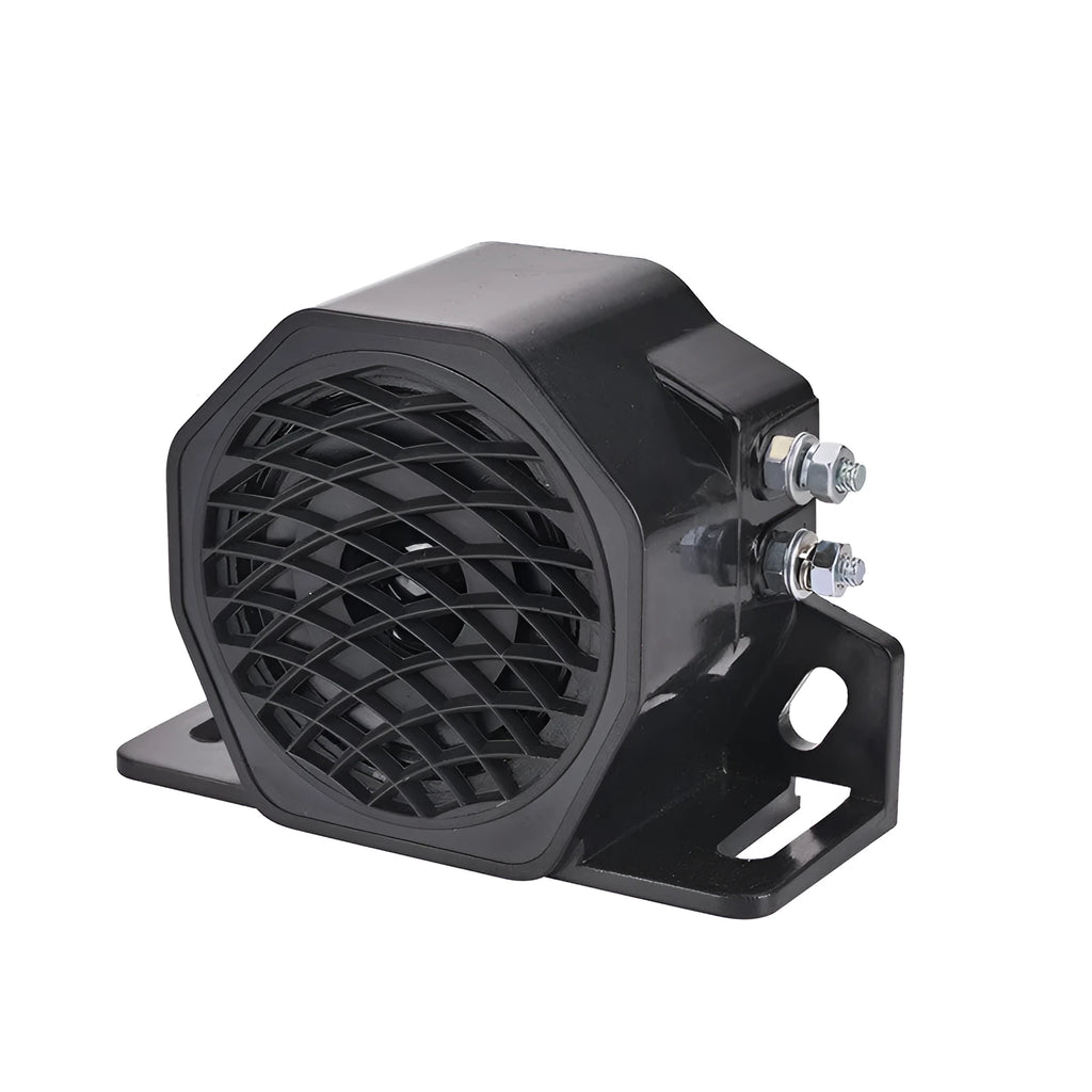Black GQ-208A universal vehicle reversing horn buzzer for 12-80V systems
