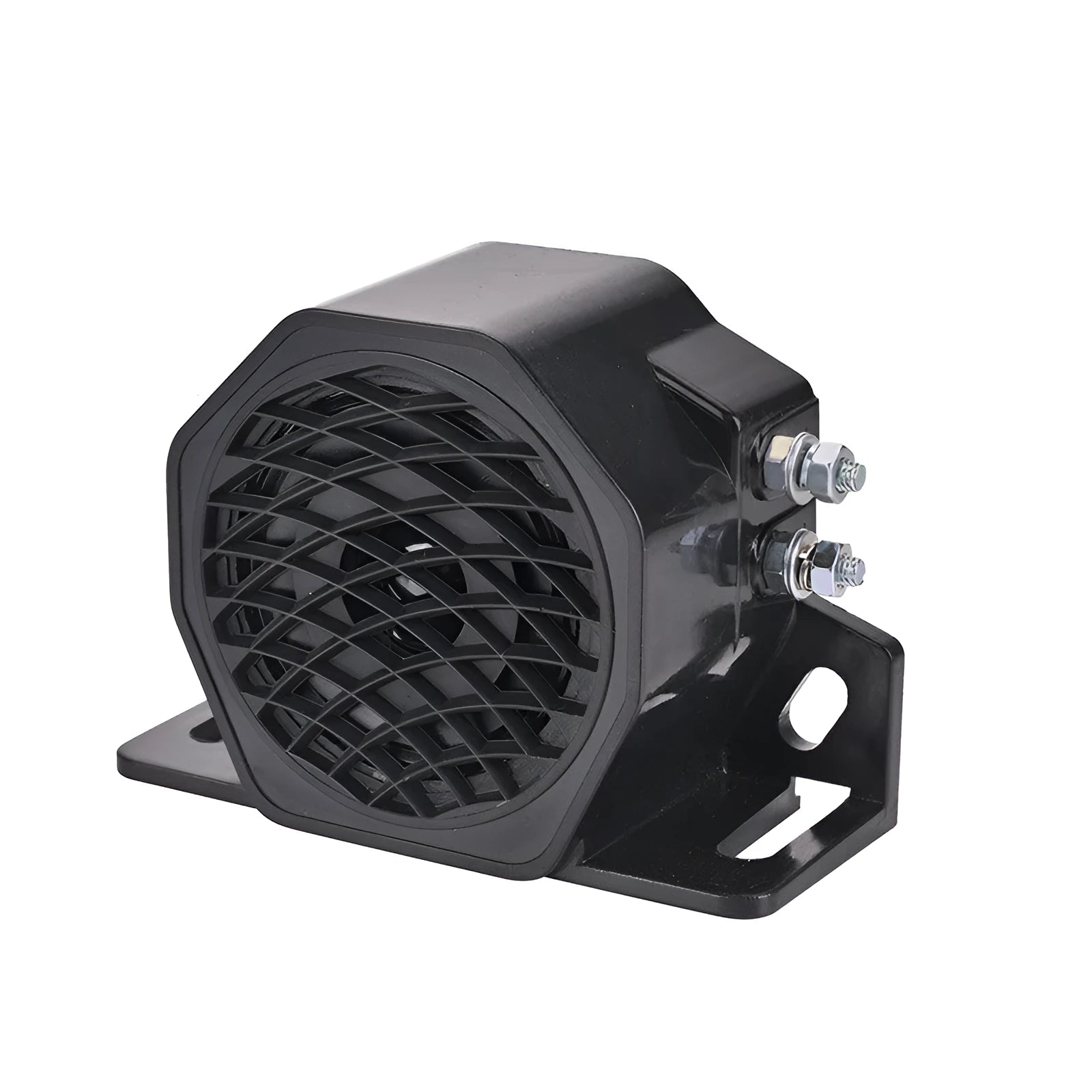 Black GQ-208A universal vehicle reversing horn buzzer for 12-80V systems