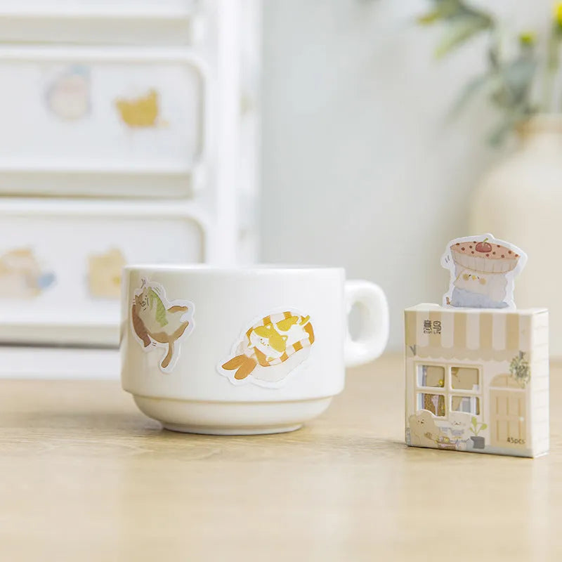 Paper account stickers with penguin design measuring 20-50mm wide for stationery decoration
