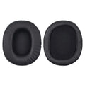 Two black soft PU leather headphone earmuff covers for Sony 1R model.