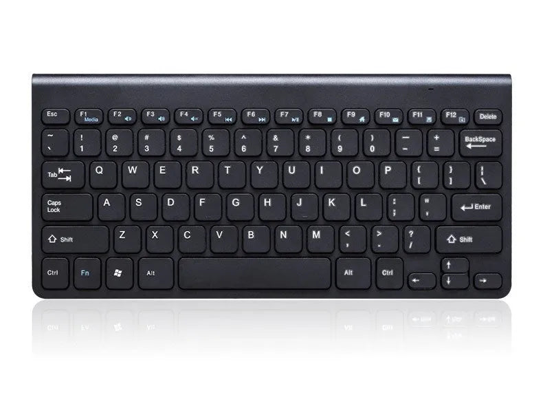 Black and white wireless keyboard and mouse set with 4G connectivity showing 10-metre range