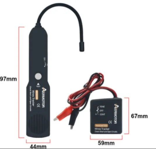 Black car short circuit detector 9V automotive fault diagnostic instrument with transmitter and tracker