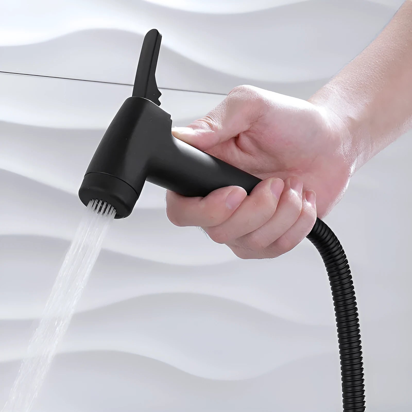 ABS handheld bathroom cleaning nozzle with rain spray function