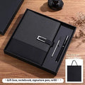 A5 notebook with soft PU leather cover in business brown colour option showing thickening design